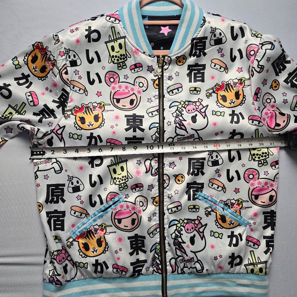 NWOT RARE TOKIDOKI DOLLS KILL Reversible Satin Jacket Size L - Picture 5 of 7